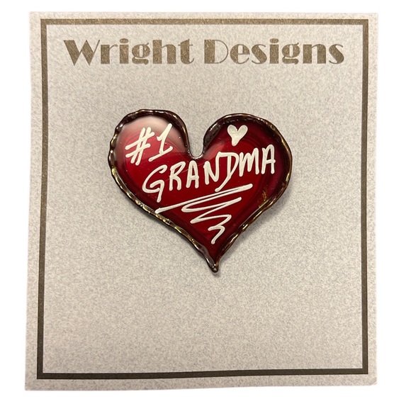 P4 Hand Cut #1 Grandma Pin - Picture 1 of 1